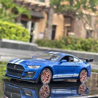 New 1:32 High Simulation Supercar Ford Mustang Shelby Gt500 Car Model Alloy Pull Back Kid Toy Car 4 #1