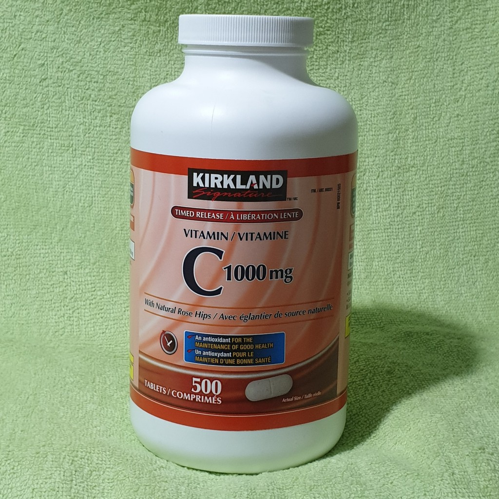 Kirkland Signature Vitamin C 1000 Mg 500 Tablets Shopee Philippines