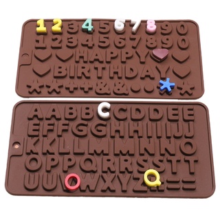 Alphabet Letter Number Silicone Chocolate Mould Cake Baking Molds Home Decor DIY