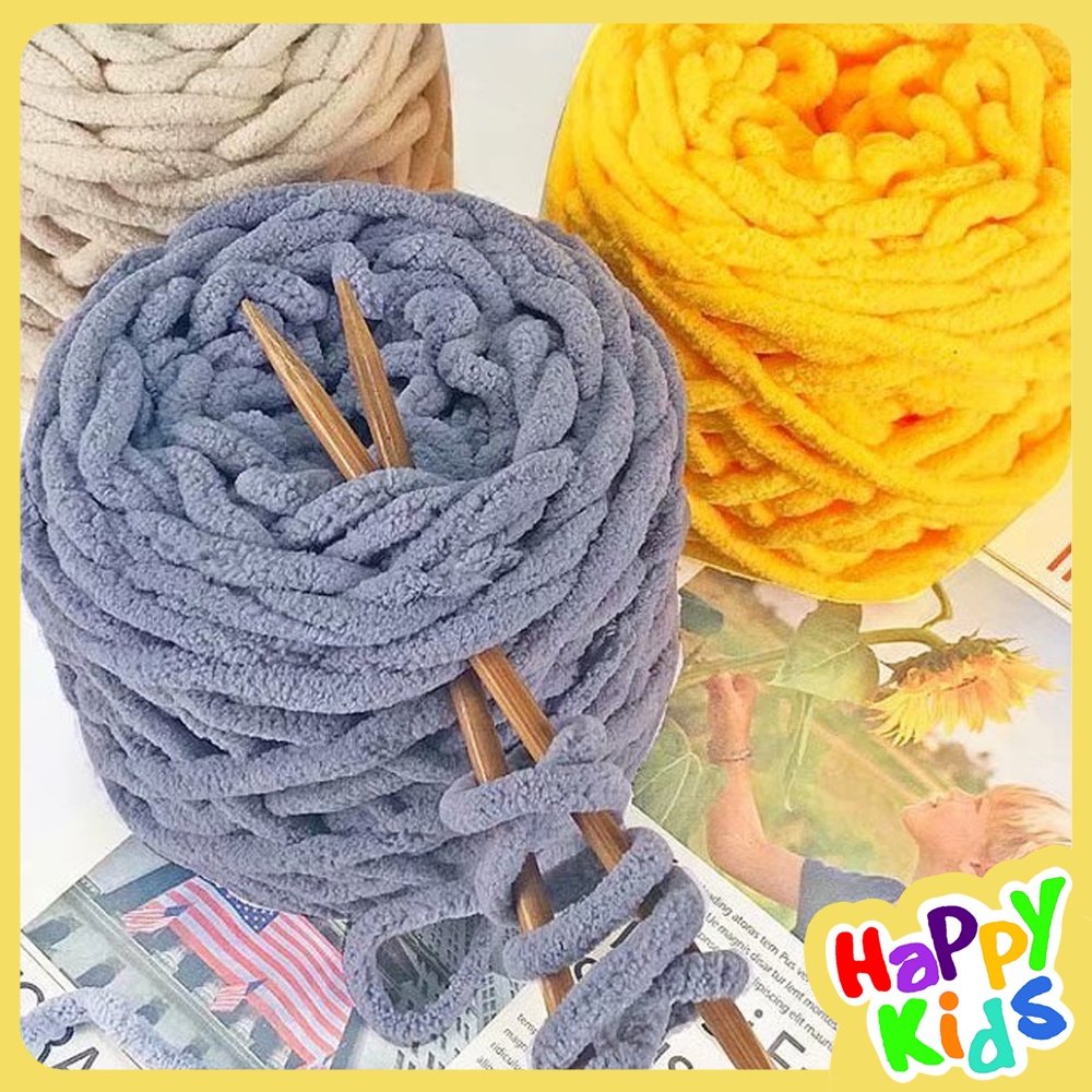 Kidland Chunky Chenille Yarn 100g Thick Chunky Chenille Fancy Blanket