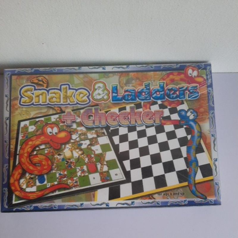 Snakes & Ladders plus Checker Boardgame Shopee Philippines