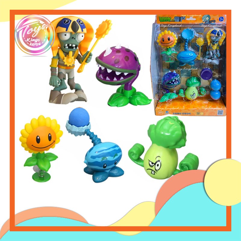Toys Kingsland Genuine Plants vs. Zombie Toys 2 Set Of Boy Large Ejection  Soft Silicone Anime Figure | Shopee Philippines
