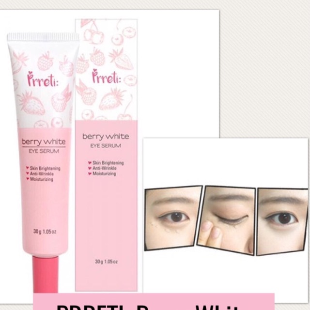 prreti berry white eye serum