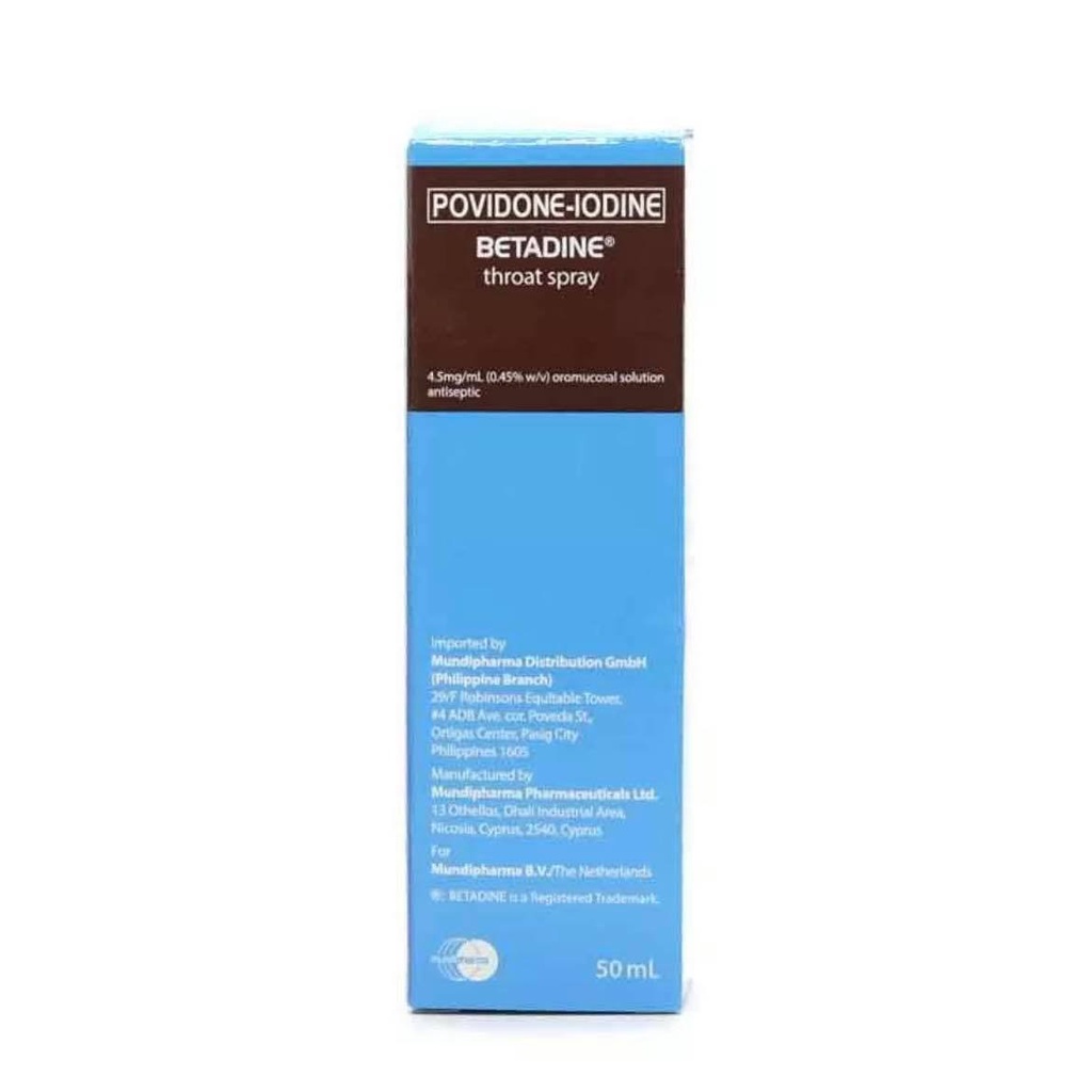 Betadine PovidoneIodine Throat Spray 50ml Shopee Philippines