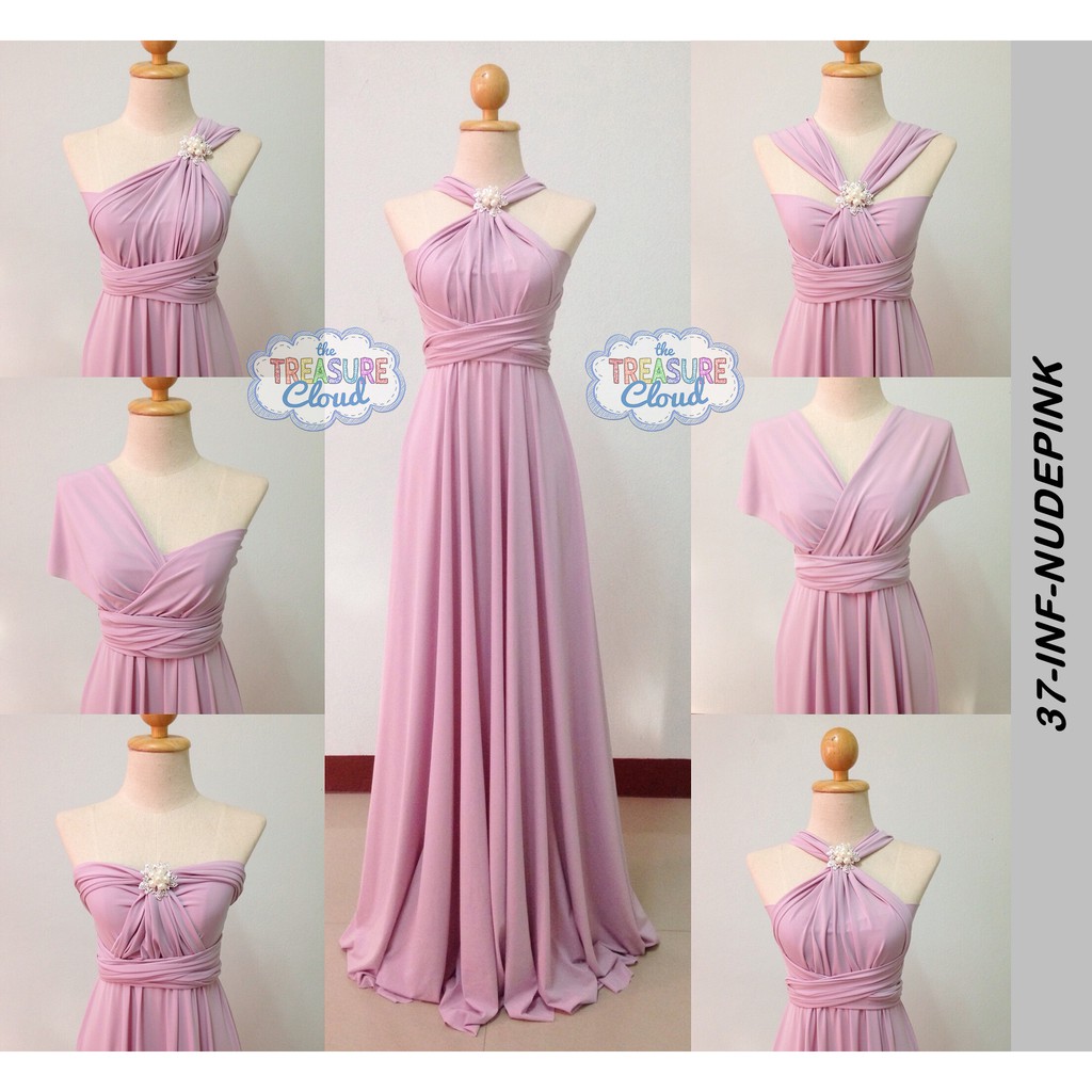 (NUDE PINK) Infinity Dresses / Bridesmaid Dresses | Shopee Philippines