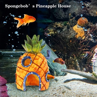 Spongebob’s Pineapple House Aquarium Landscape Ornaments Fish Cave Fish Tank Decoration