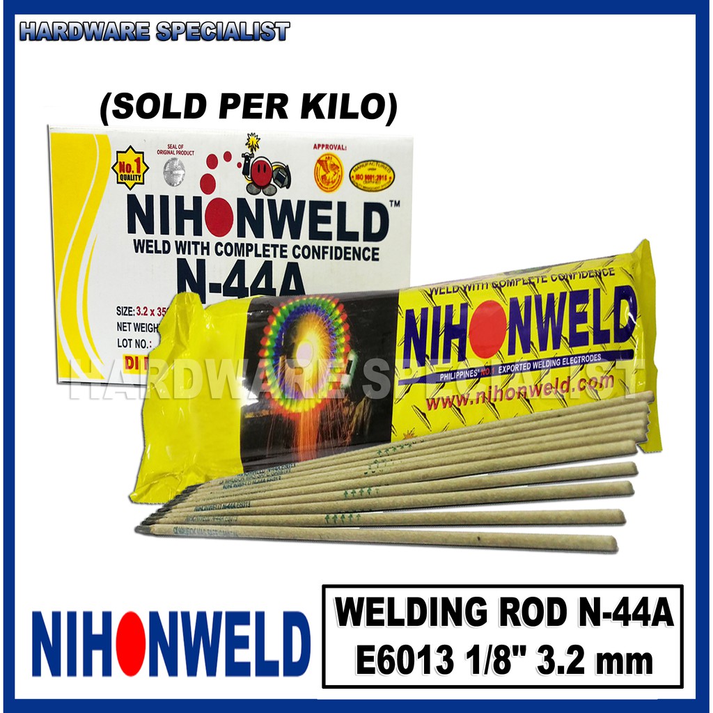 Welding Rod Nihonweld N44A E6013 1/8" 3.2 mm PRICE PER KILO Shopee