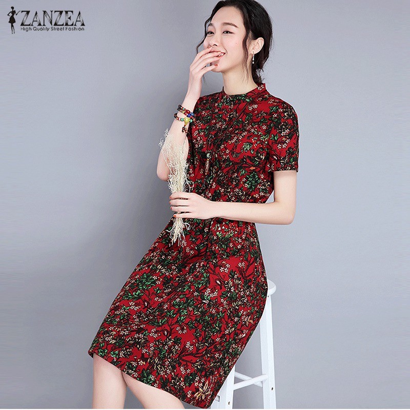 womens casual summer dresses with sleeves