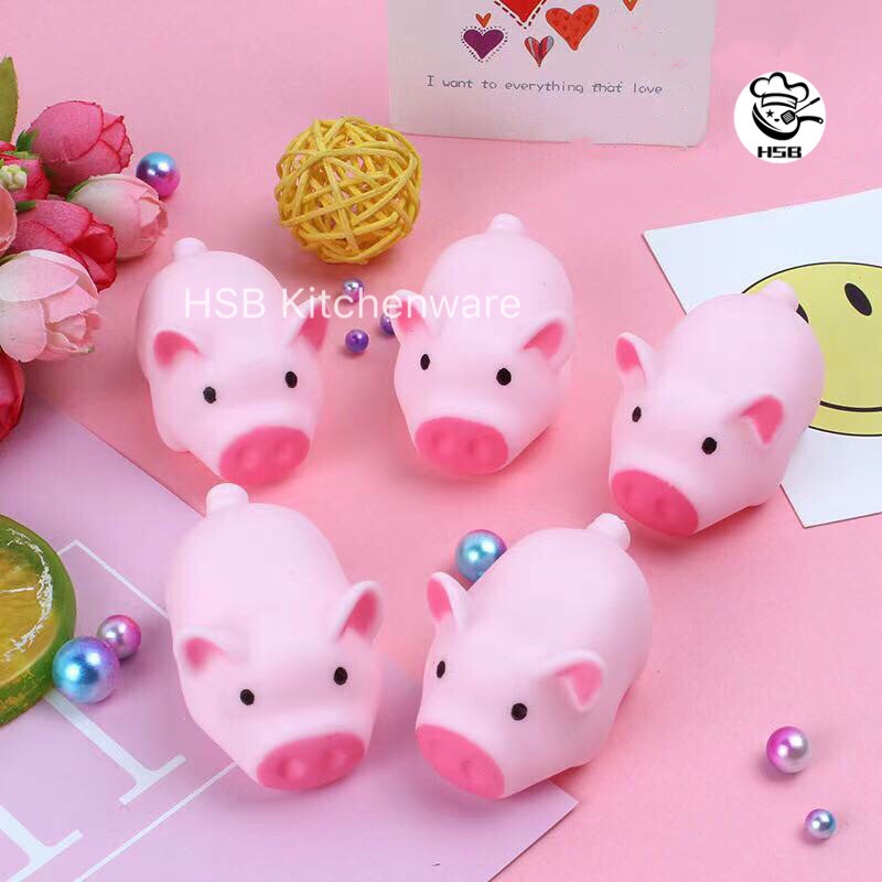 1PC Cute Pink Screaming Pig Stress Relieve Squeezing Cartoon Baby ...