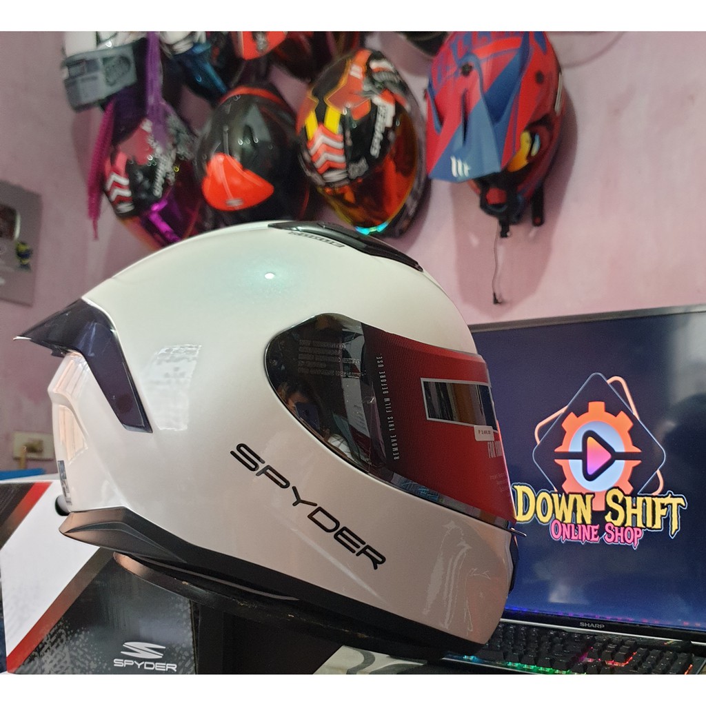 Spyder Helmet Rogue Dual Visor With Spoiler | Shopee Philippines