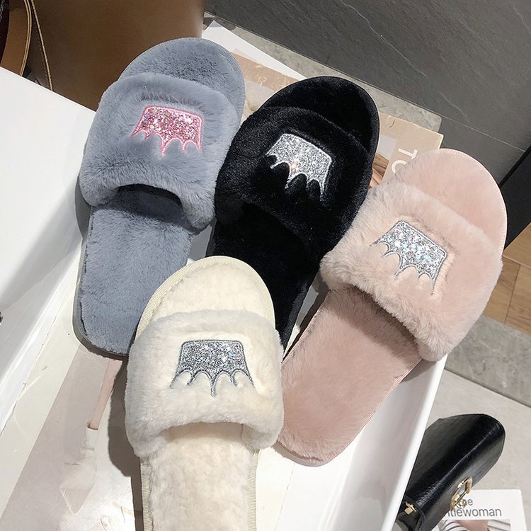 Just Comfy Indoor Slippers Classy Cute Soft Fur Comfy Crown Indoor   Fe18c74ff8ac21349db7a267ddb89cd3