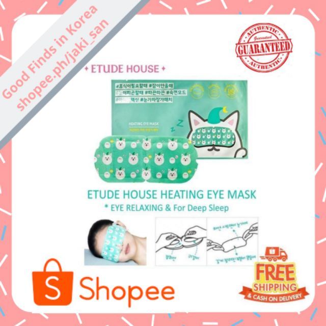 heating eye mask etude