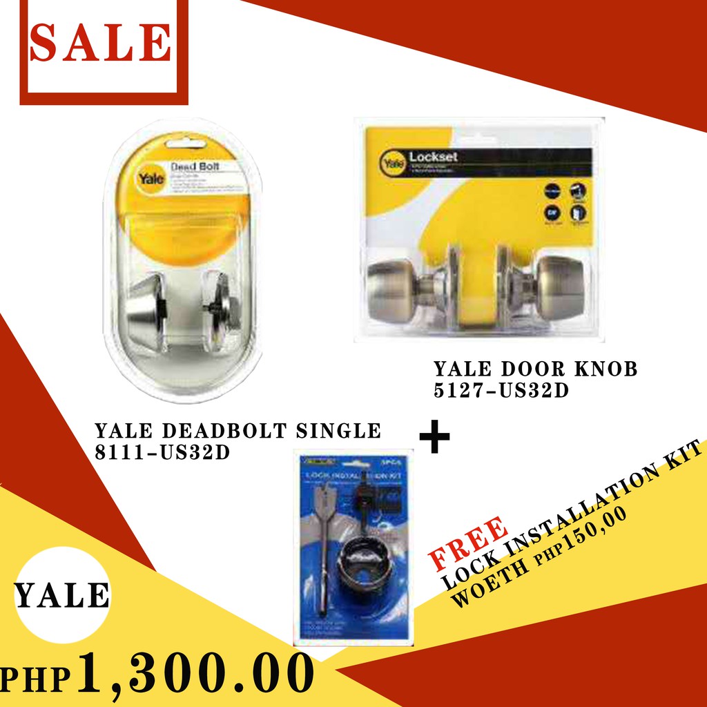 Yale Door Knob 5127US32D Shopee Philippines