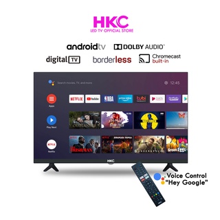 HKC 32 inch Google TV Android 11 & NetFlix & Youtube Chromecast, & Google Assistant (1366x768)