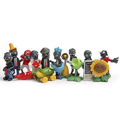 Zombies Figures Set PVZ Kids Toy Collection Display Xmas Gift 40PCs Plants vs