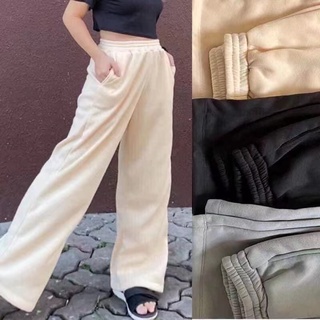 CPX_LAUREEN Wide Leg Jogger Pants with Two Side Pocket for Women