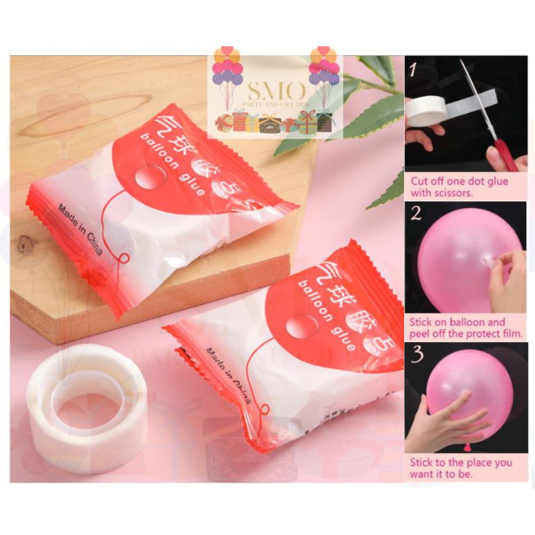 Balloon Glue Dots (100pcs. per roll) Shopee Philippines