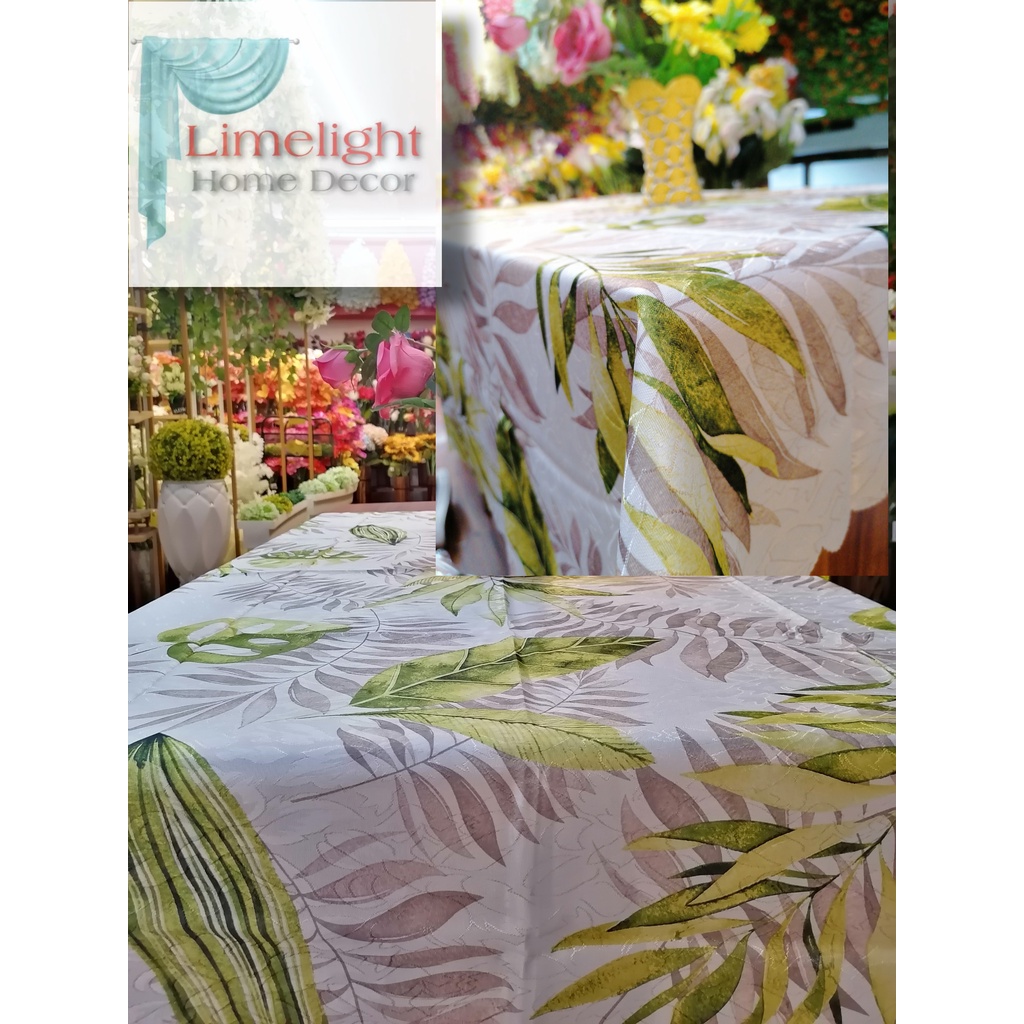 Printed Design Tablecloth ,Table Cloth Satin Plain MAKAPAL 48 Seater's
