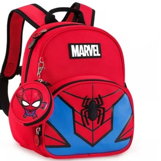 Marvels Character School Bags For Boys Elementary School Large Nylon Cartoon Print Backpack Can Pay On The Spot