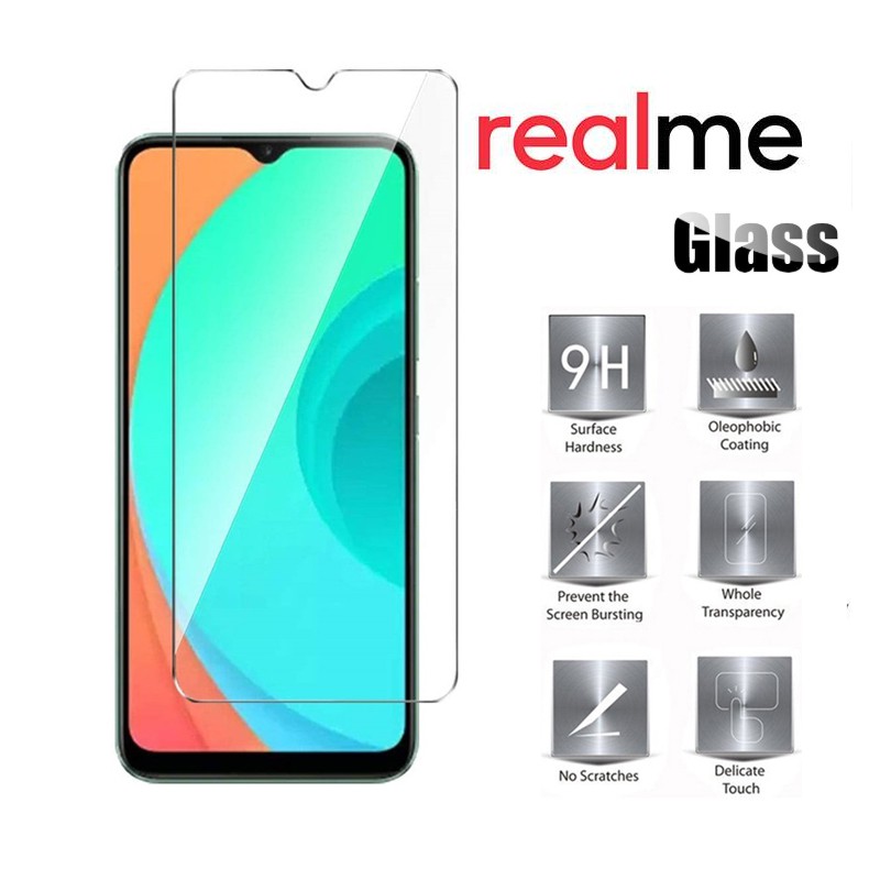 Tempered Glass Realme C15 C12 C11 C3 7 6 6i 5 5i 5s 3 2 X50 Pro C2 X2