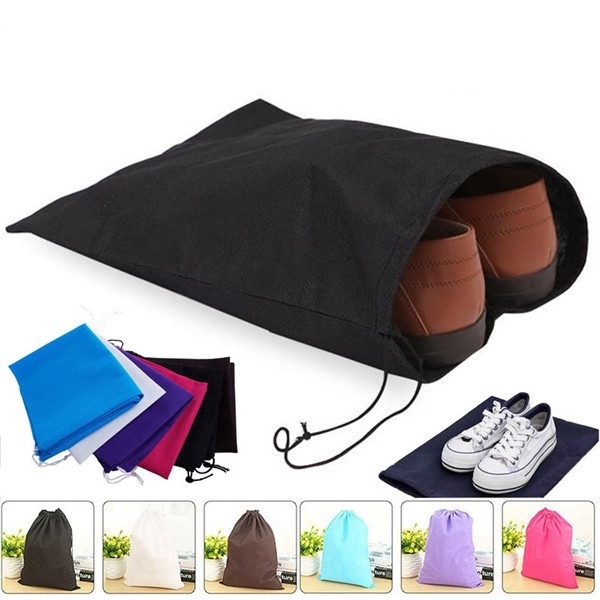 Travel Shoes Storage Bag Bundle Mouth Drawstring Nonwoven Shoe Clothes