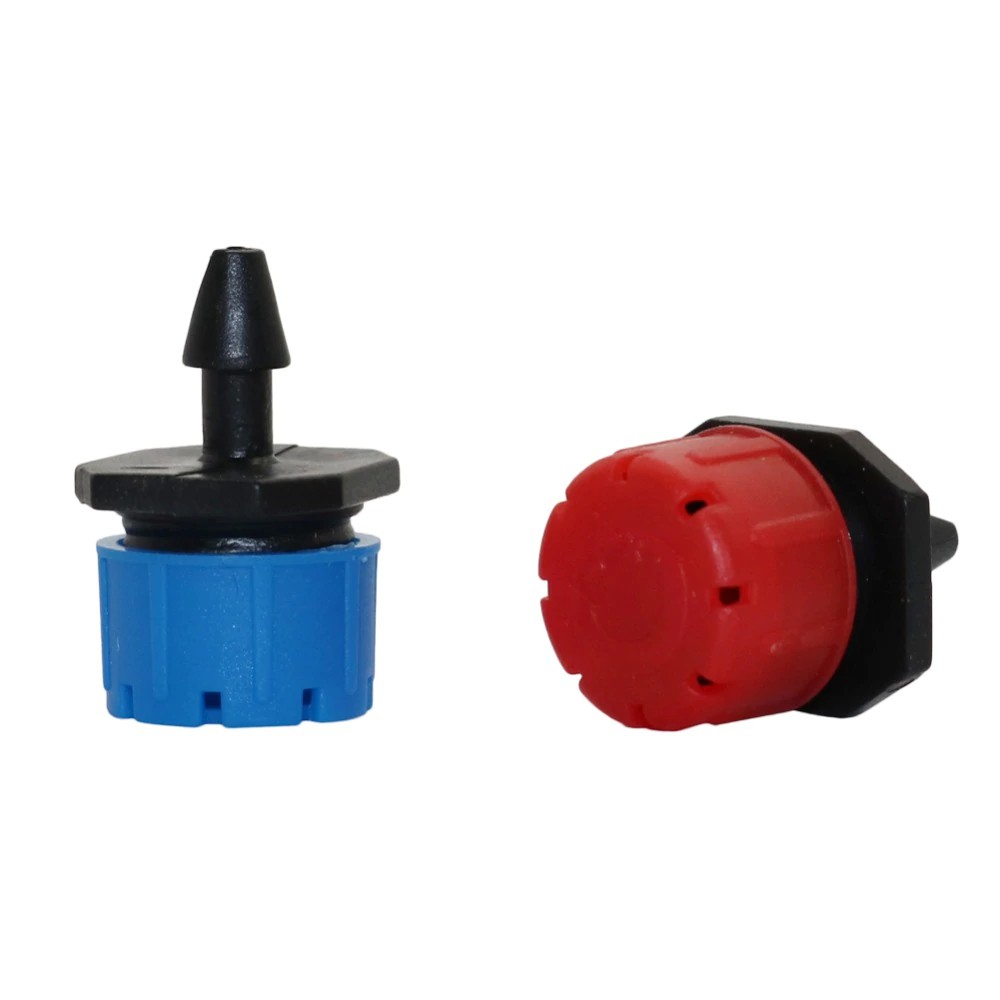 20Pcs 1/4 inch Barb Dripper Garden Irrigation Nozzle 8 Hole Adjustable Sprinkler