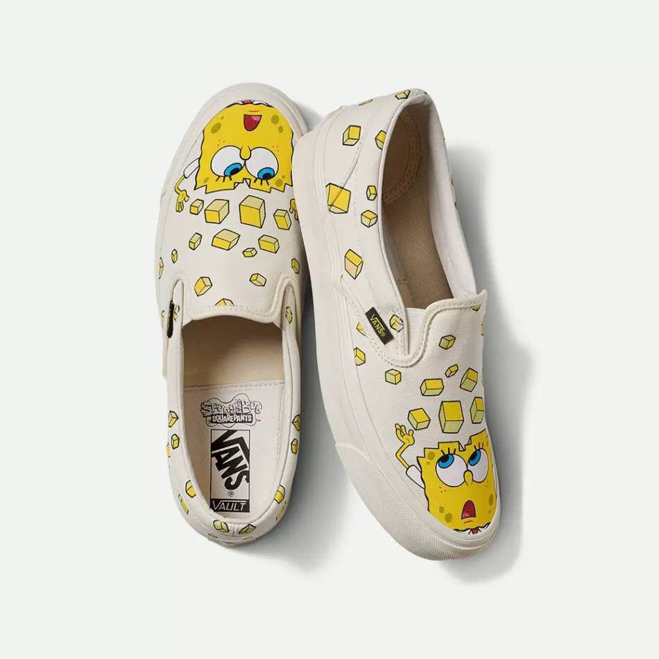 spongebob vans slip on