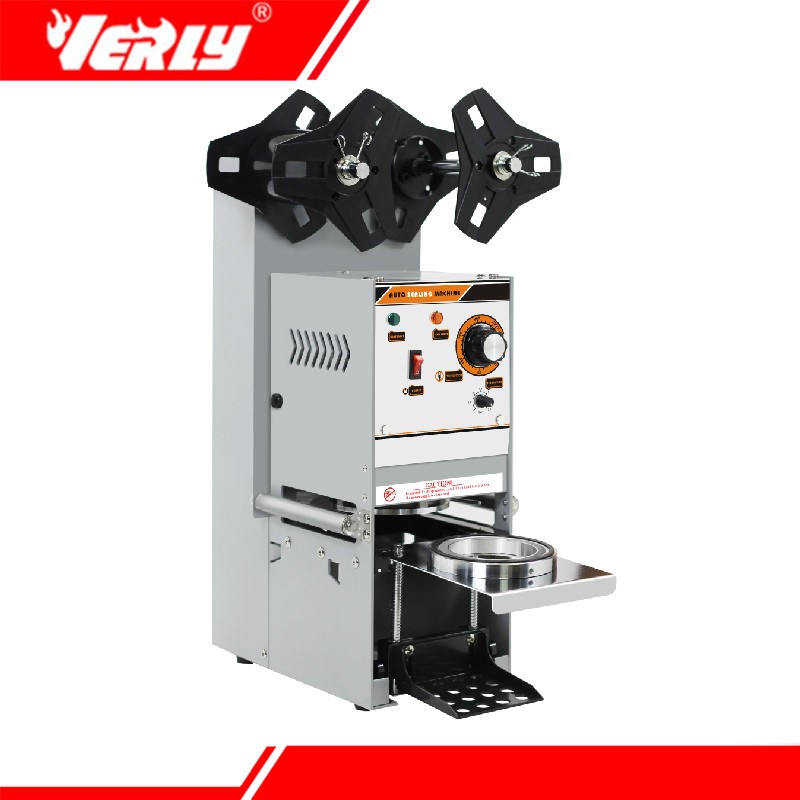 Verly Automatic Auto Plastic Paper Cup Sealer Cup Sealing Verly Automatic Auto Plastic Paper Cup Sealer Cup Sealing