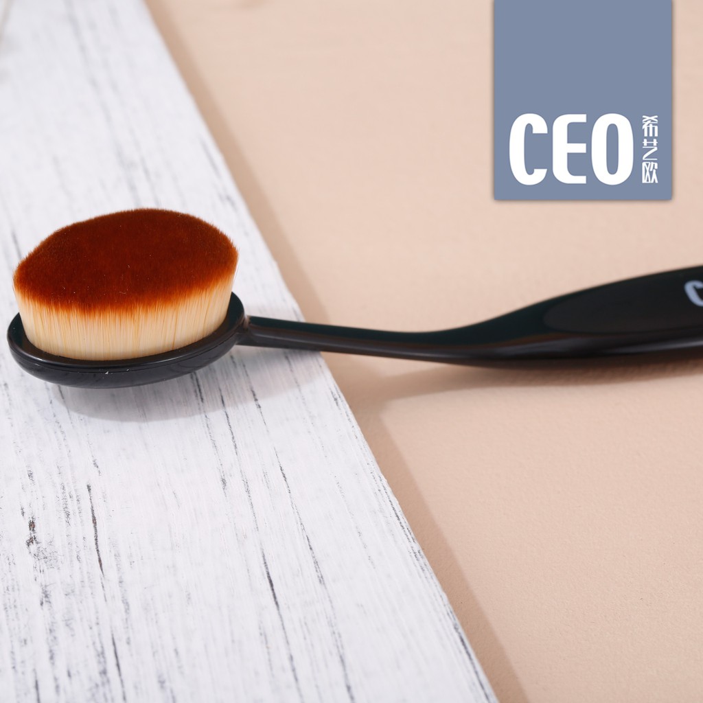 Make-Up Brush - Ceo Foundation Brushes (Black) | Shopee Philippines