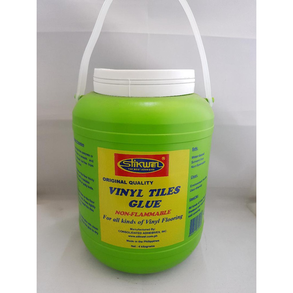 STIKWEL vinyl tiles glue (Gallon) Shopee Philippines