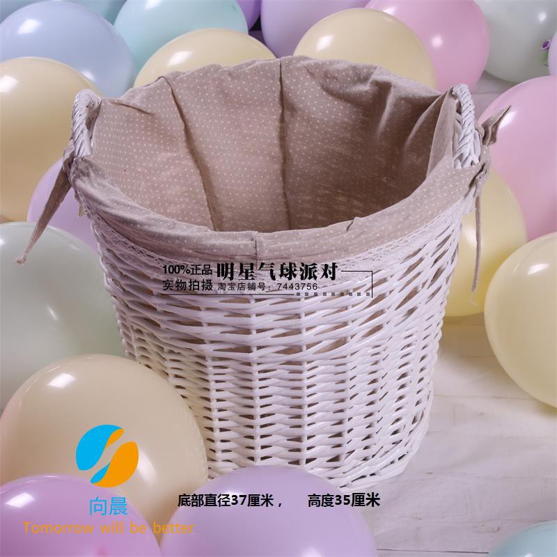 Handmade Air Balloon Basket Hot Air Balloon Decoration Basket