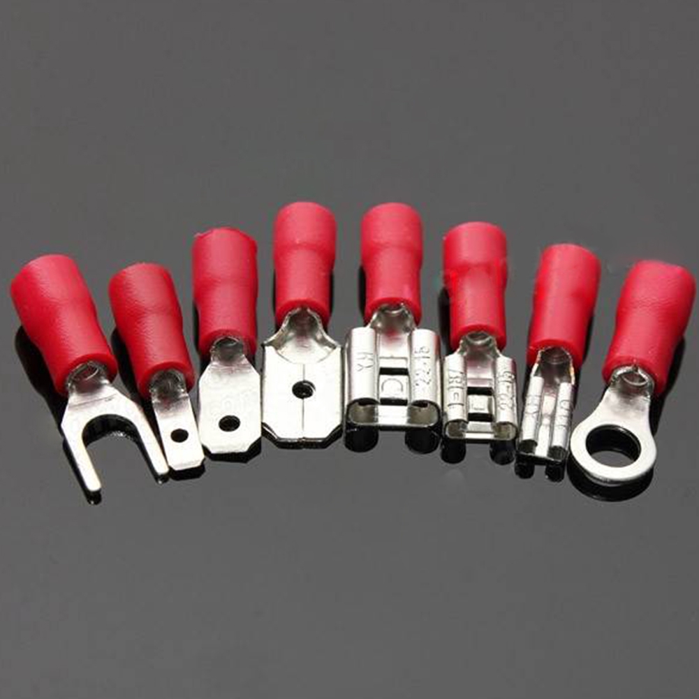 100x Copper PVC Insulatec Blue 14-16GA Spade Female/&Male Wire Connector Terminal