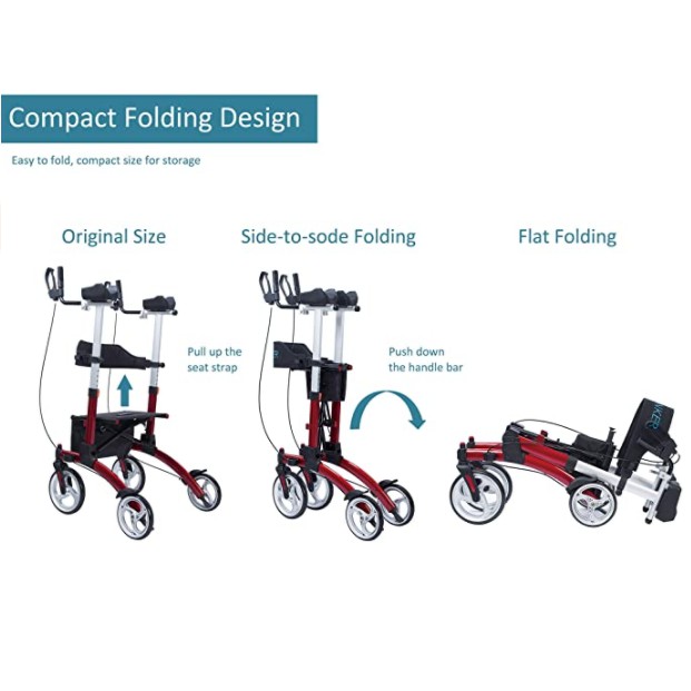 Upright Rollator Walker Stand Up Folding Rollator Walker Shopee Philippines