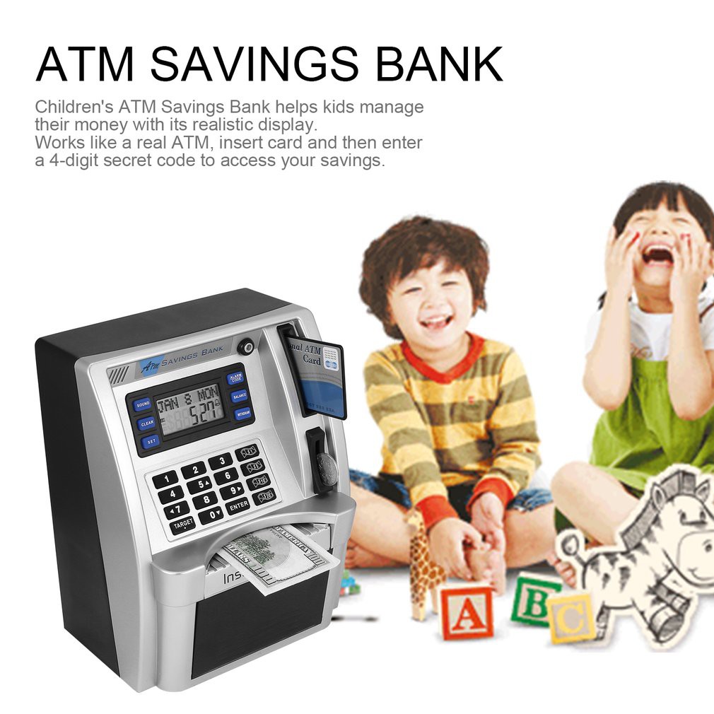 atm piggy bank for kids