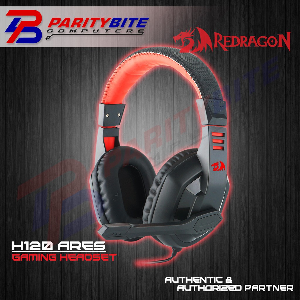 Redragon H120 Ares Gaming Headset, Wired Over Ear PC Gaming Headphones with Mic Built-in Noise