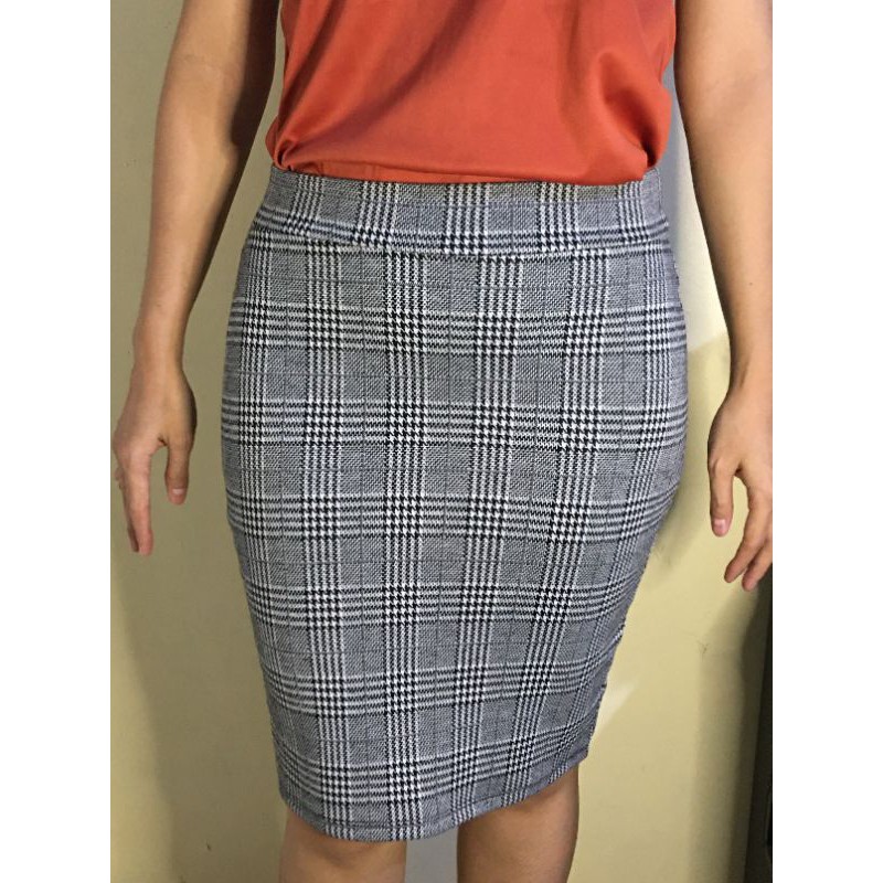 Pencil Skirt Long(below the knee) | Shopee Philippines