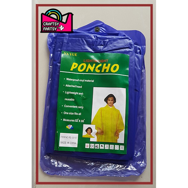Waterproof Poncho/ Raincoat / Poncho w/ Hood | Shopee Philippines