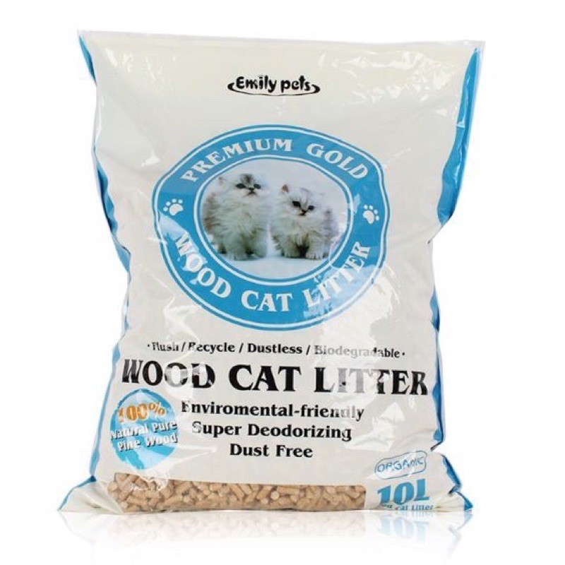 EmilyPets Pine Wood Cat Litter Wood Pellets 10L Shopee Philippines