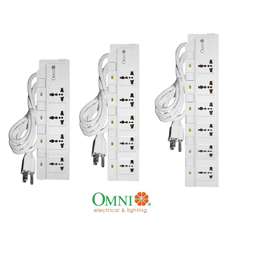 Omni Universal Extension Cord Set W Individual Switch 1 Meter Cord Wed 340 Wed 350 Wed 360 Shopee Philippines