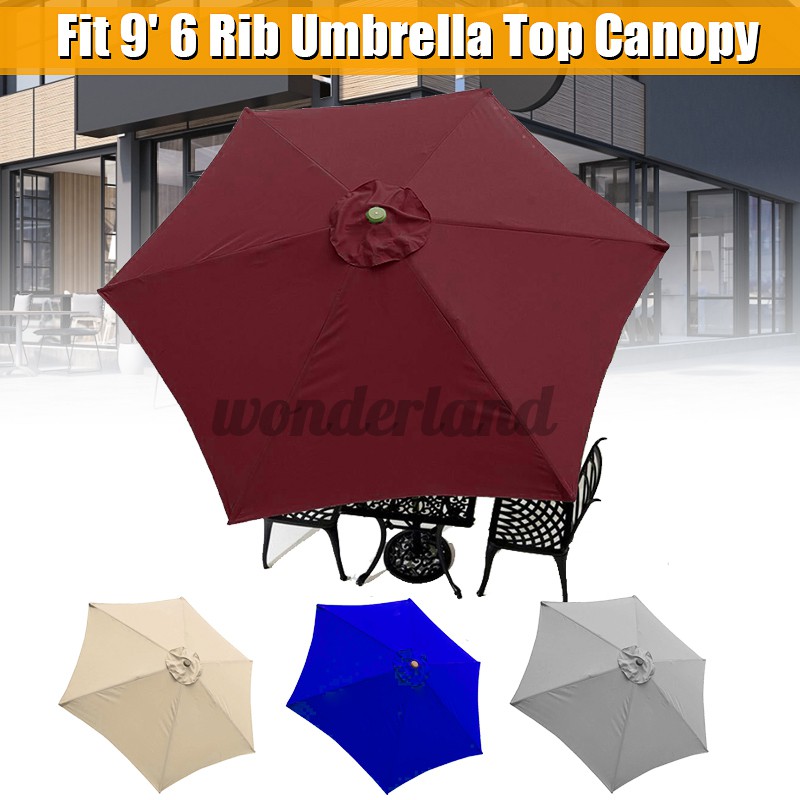 Patio Umbrella Top Canopy Replacement Cover Fit 9 6 Rib Outdoor Market Umbrella Shopee Philippines