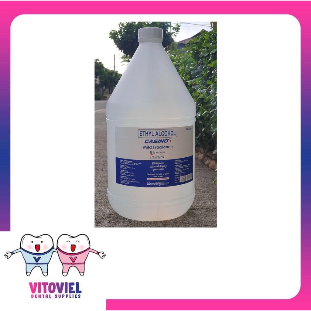 Casino Ethyl Alcohol 70 Solution (Mild fragrance) 1 Gallon 4 liters Shopee Philippines