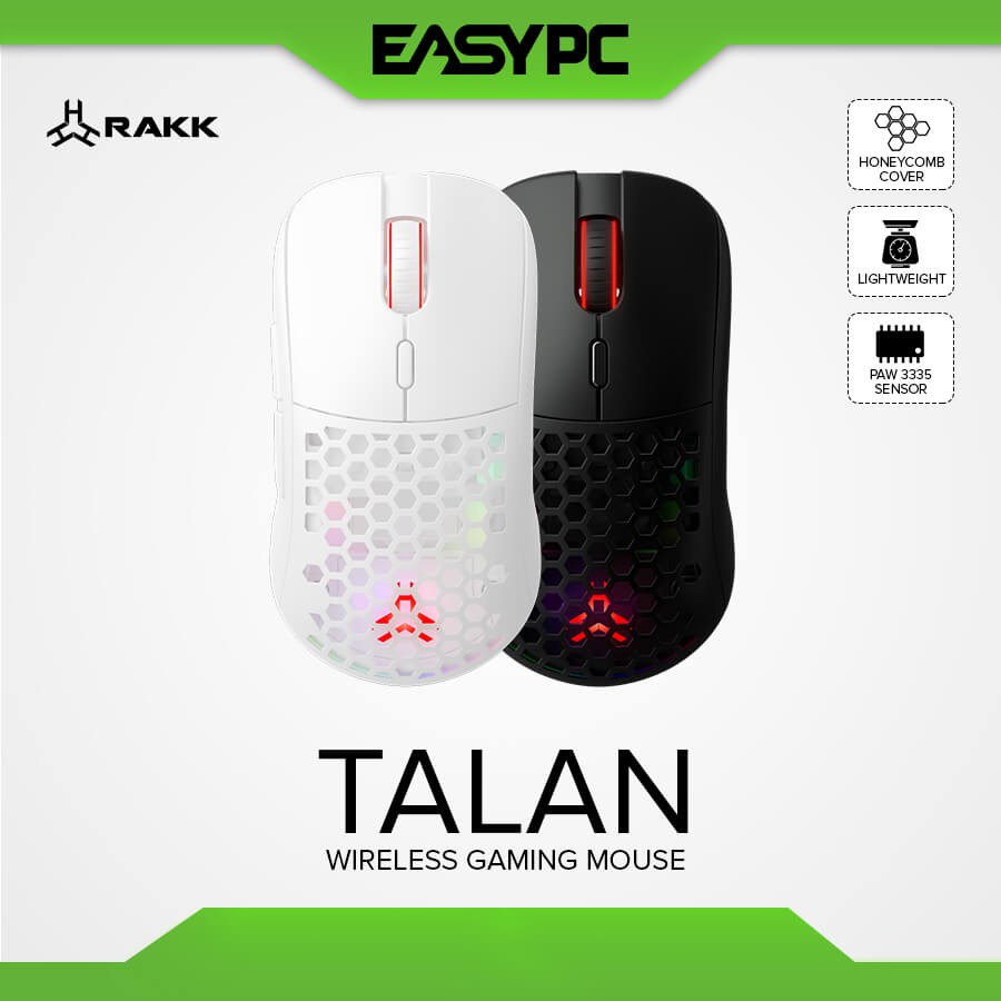 RAKK Talan Wireless Gaming Mouse, Wired gaming mouse with 10016000 Max