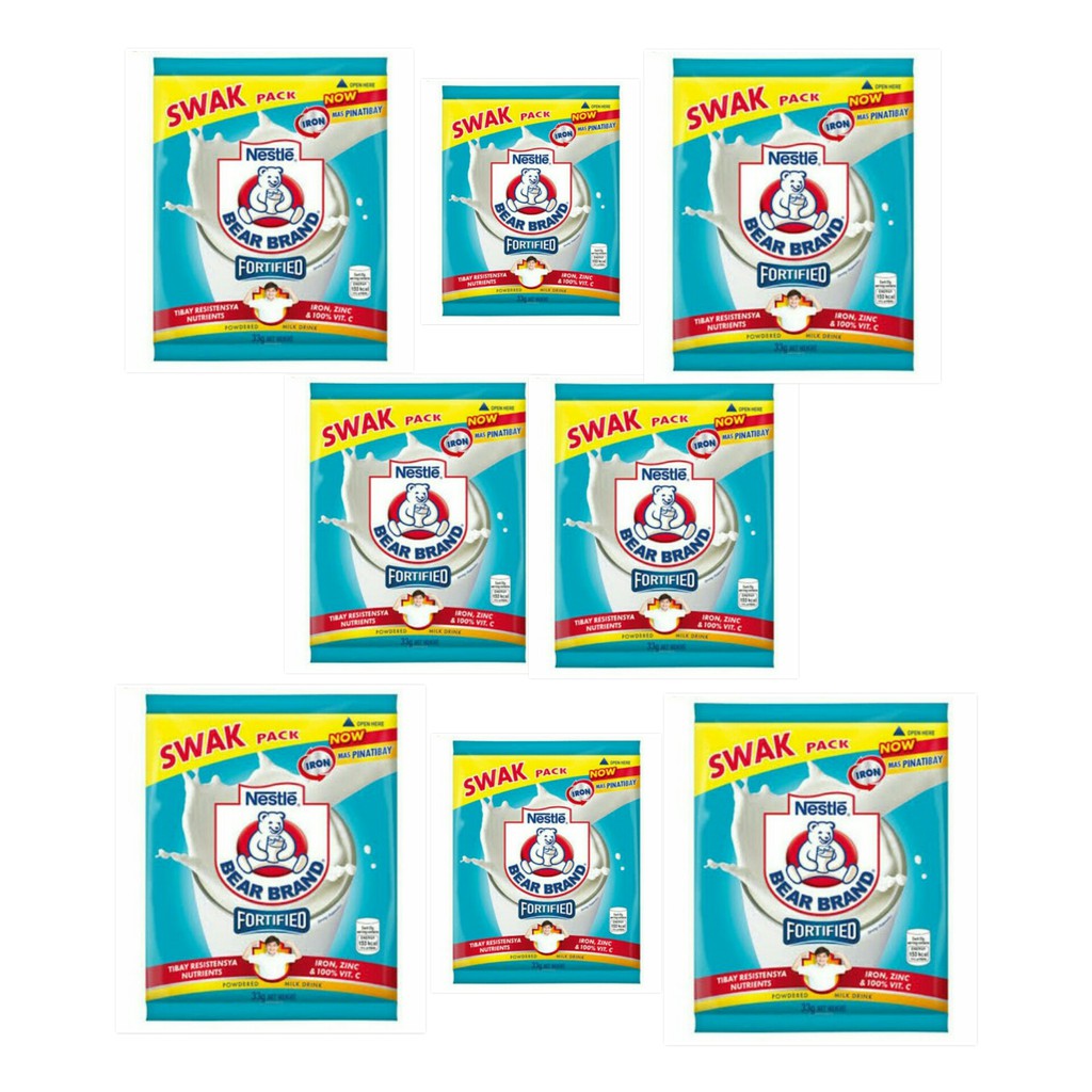 Download Bear Brand Swak Powdered Milk / 8 sachets x 33g | Shopee Philippines