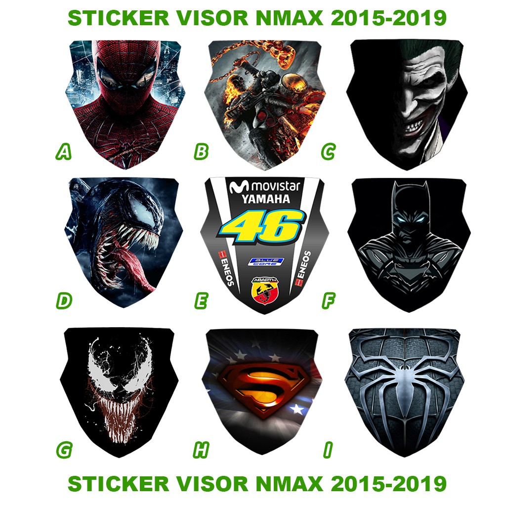 Nmax Visor Sticker Design