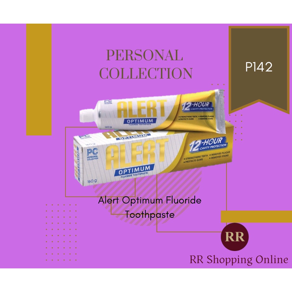 Alert Optimum Fluoride Toothpaste 160 g Shopee Philippines
