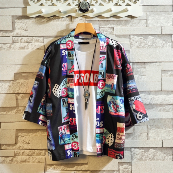 kimono cardigan shopee