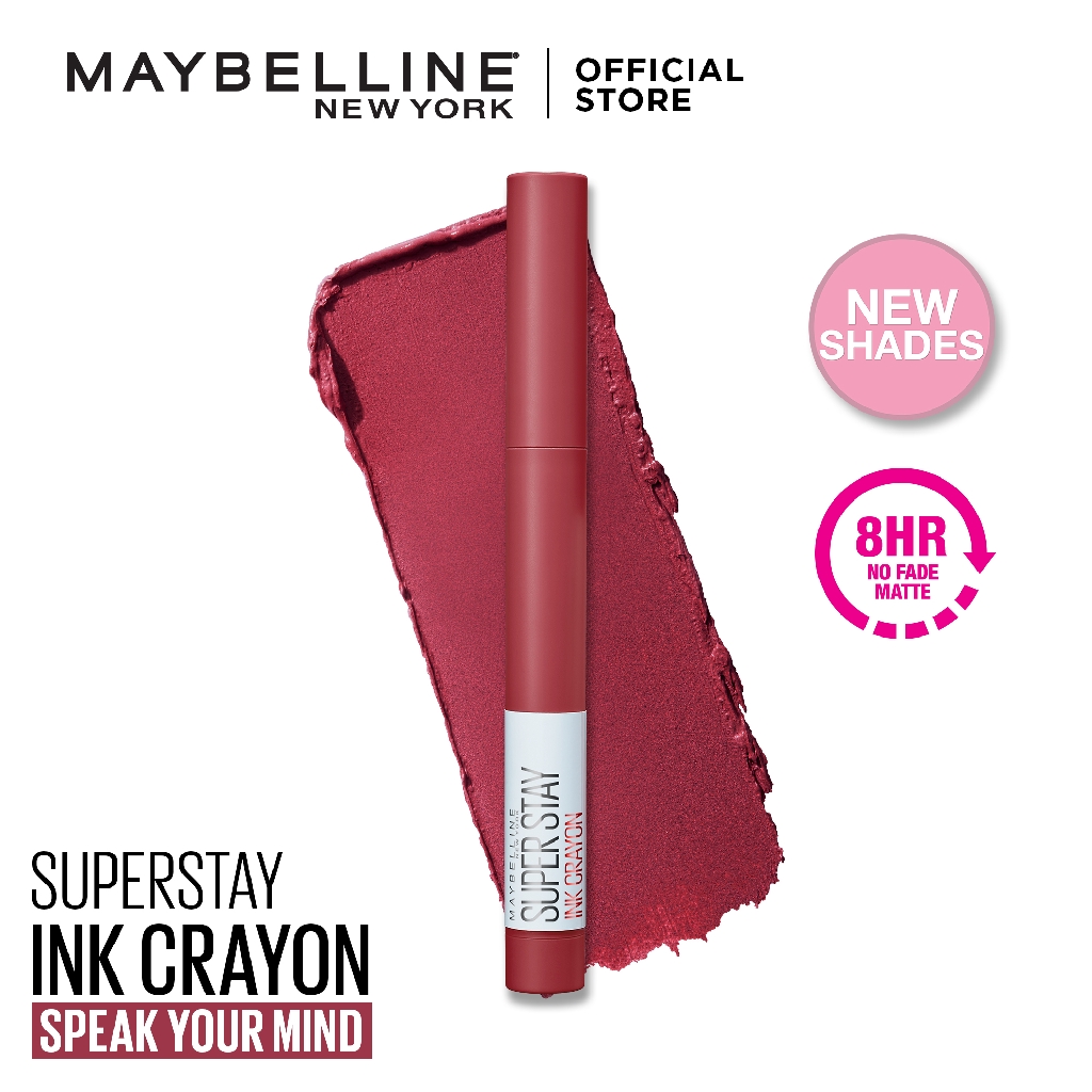 New Maybelline Superstay Ink Crayon Pink Collection 8hr Longwear Matte Lipstick Shopee Philippines