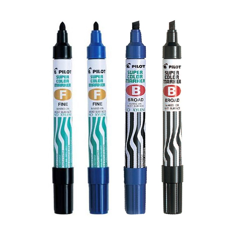 Pilot Permanent Marker Pen Fine & Broad Available For School And Office ...