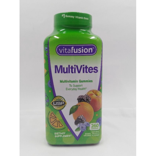 Vitafusion MultiVites Multivitamin 260 Gummies | Shopee Philippines