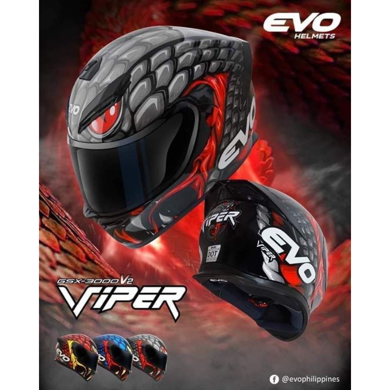 Evo Helmet gsx3000 viper Shopee Philippines